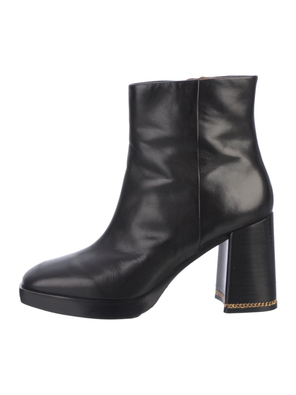 Tory Burch Black & Pink Heeled Ankle Boots US 10